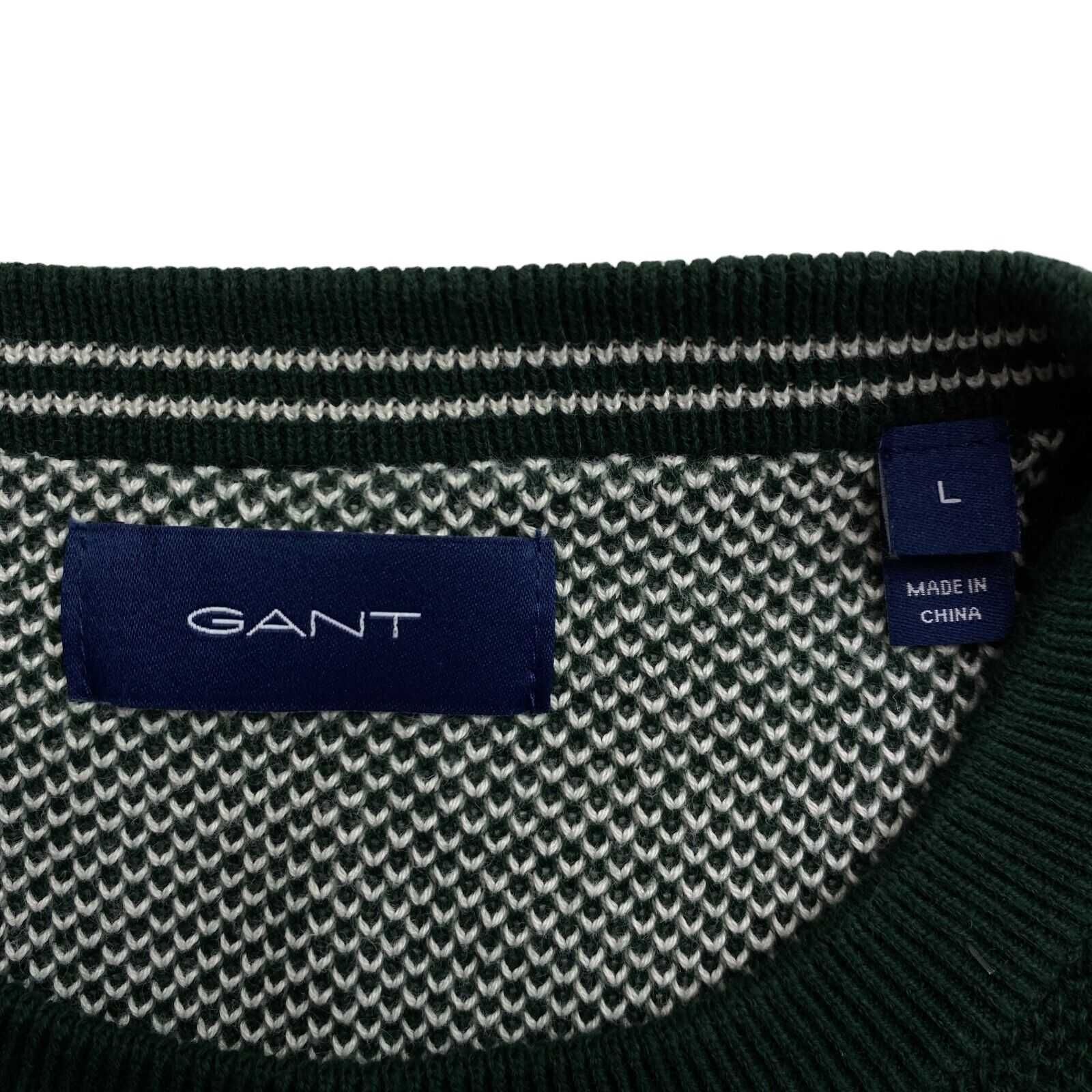 Стильний джемпер светр GANT Men's Cotton Pique Sweater, преміум котон