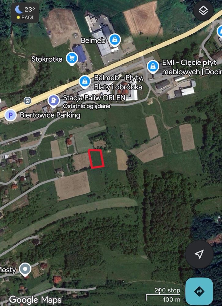 Działka budowlana 10ar Biertowice