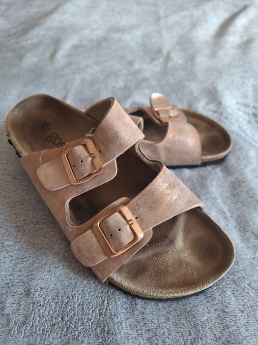 Klapki złote 40 ccc