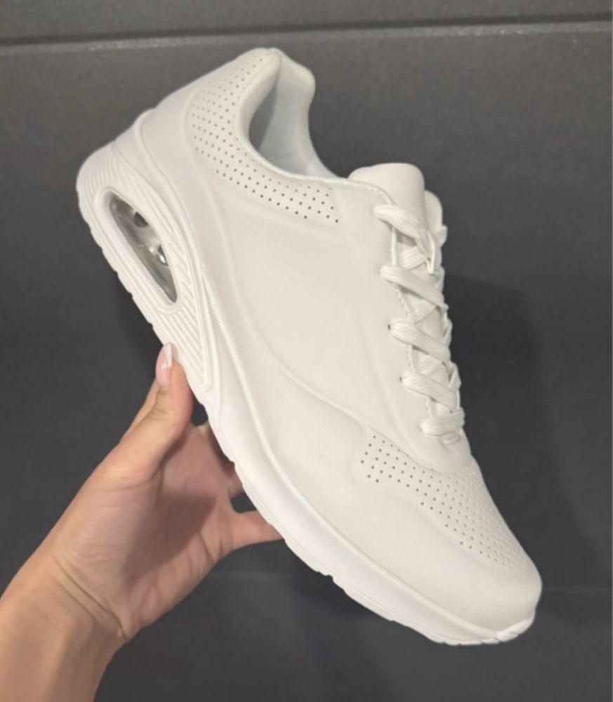 Adidasy męskie, buty sportowe, białe adidasy, trampki, 44