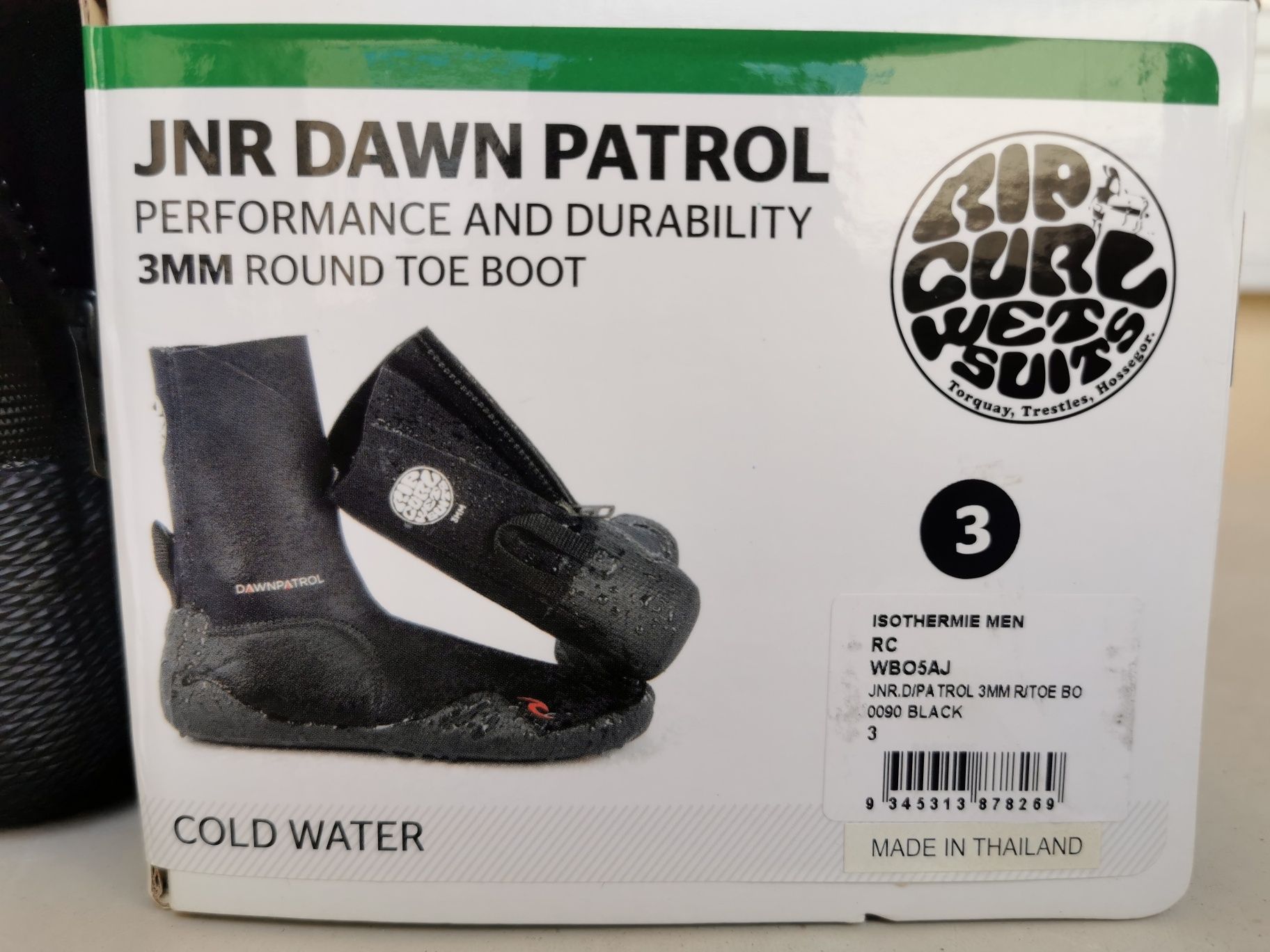 Júnior Dawn Patrol 3mm Bota Redonda Em Neoprene T. 35