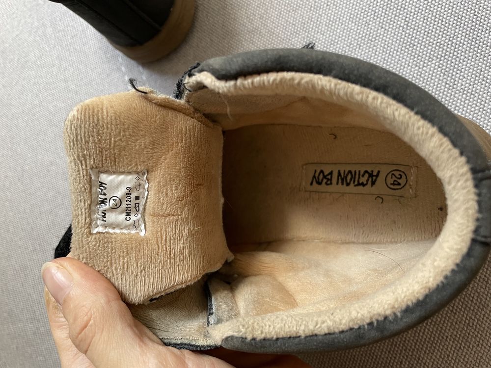 Ocieplone buty Action Baby za kostkę