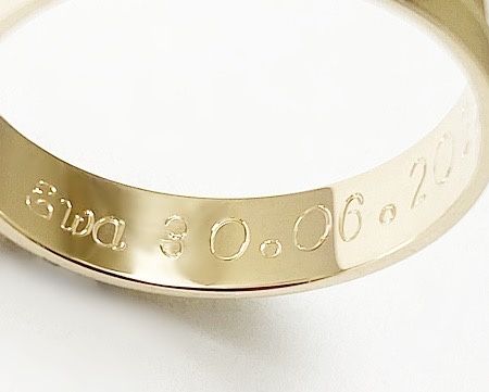 Złote obrączki z cyrkoniami 6 mm