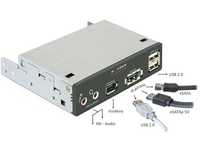 Multipanel front panel 3,5" USB eSATAp FireWire HD-Audio