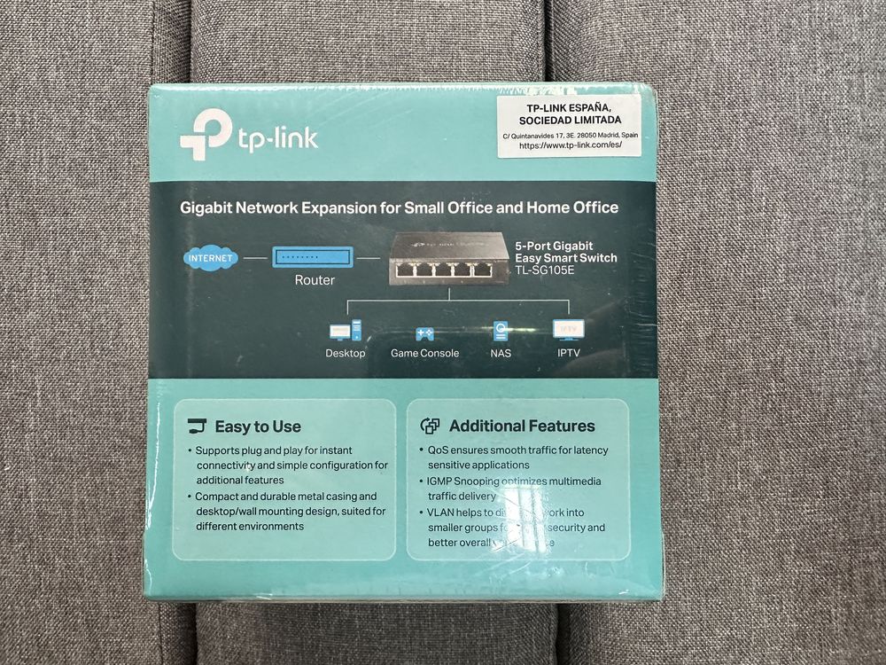 Tp link 5 port gigabit novo-por abrir