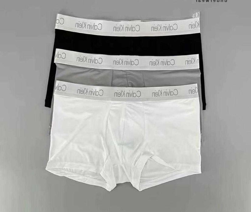 Bokserki męskie Calvin Klein – zestaw 3 par: jasnoszary, biały, czarny