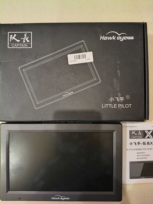 Монітор FPV Hawkeye Captain 10.2" DVR з 2-ма 5,8Ghz приймачами.