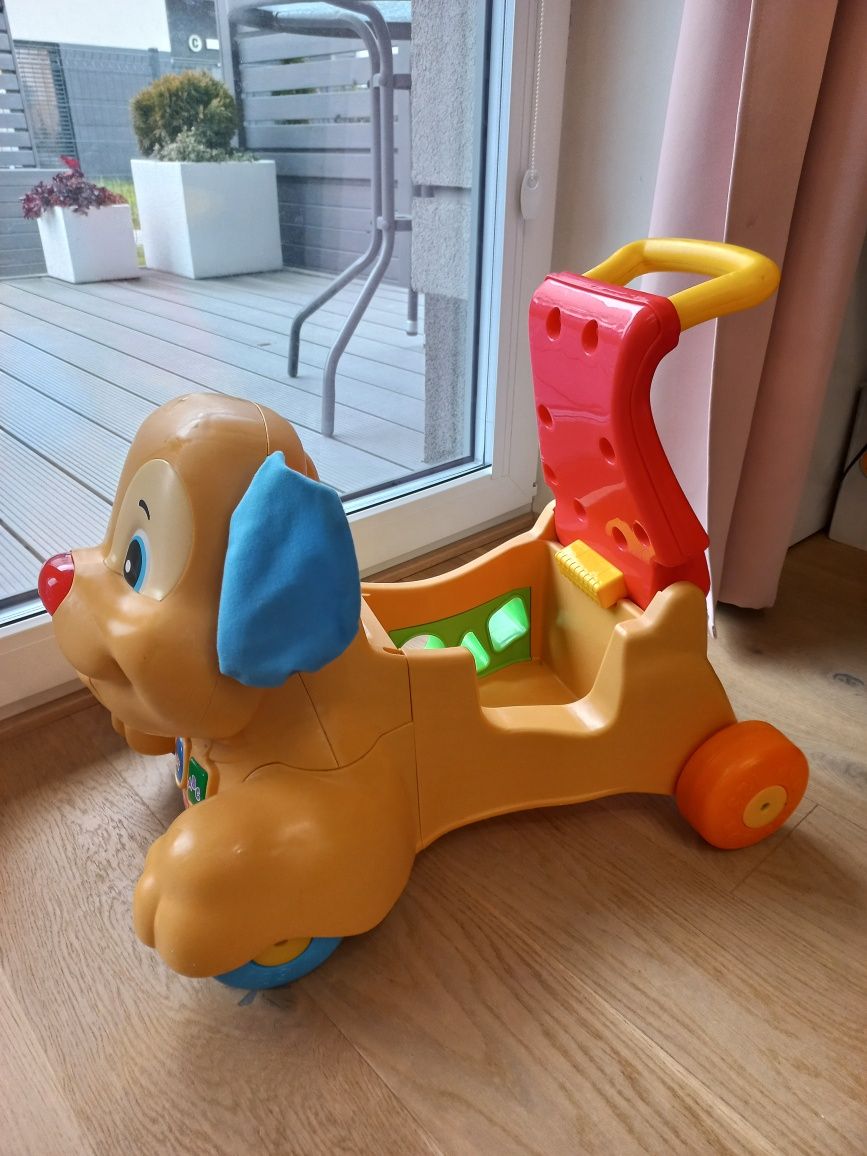 Chodzik jeździk szczeniaczka uczniaczka Fisher Price