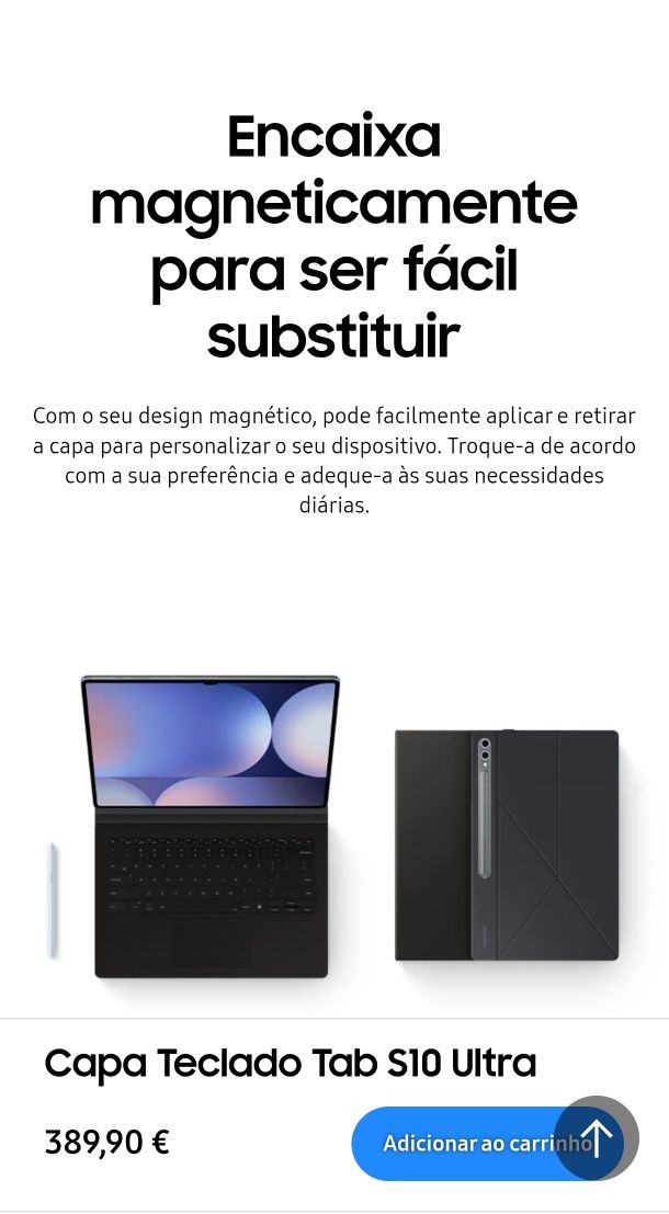 Samsung Teclado Galaxy Cover Slim S9 Ultra/S9 Ultra 5G/ S10 ultra 5G