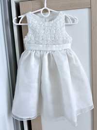 Sukieneczka na chrzciny / wesele Cool Club 86 biała sukienka