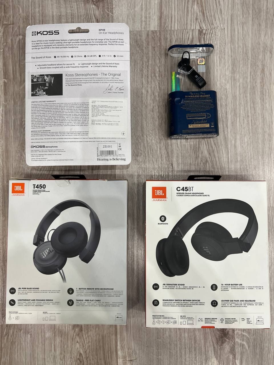 JBL T450BT Black 1500 грн

Koss KPH8 500 грн

BLUETOOTH-ГАРНИТУРА REMA