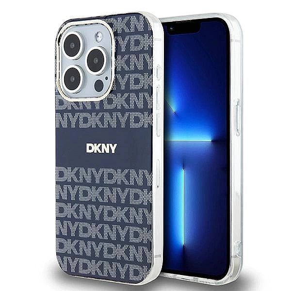 Etui Dkny Iml Mono & Stripe MagSafe na iPhone 15 Pro Max - niebieskie