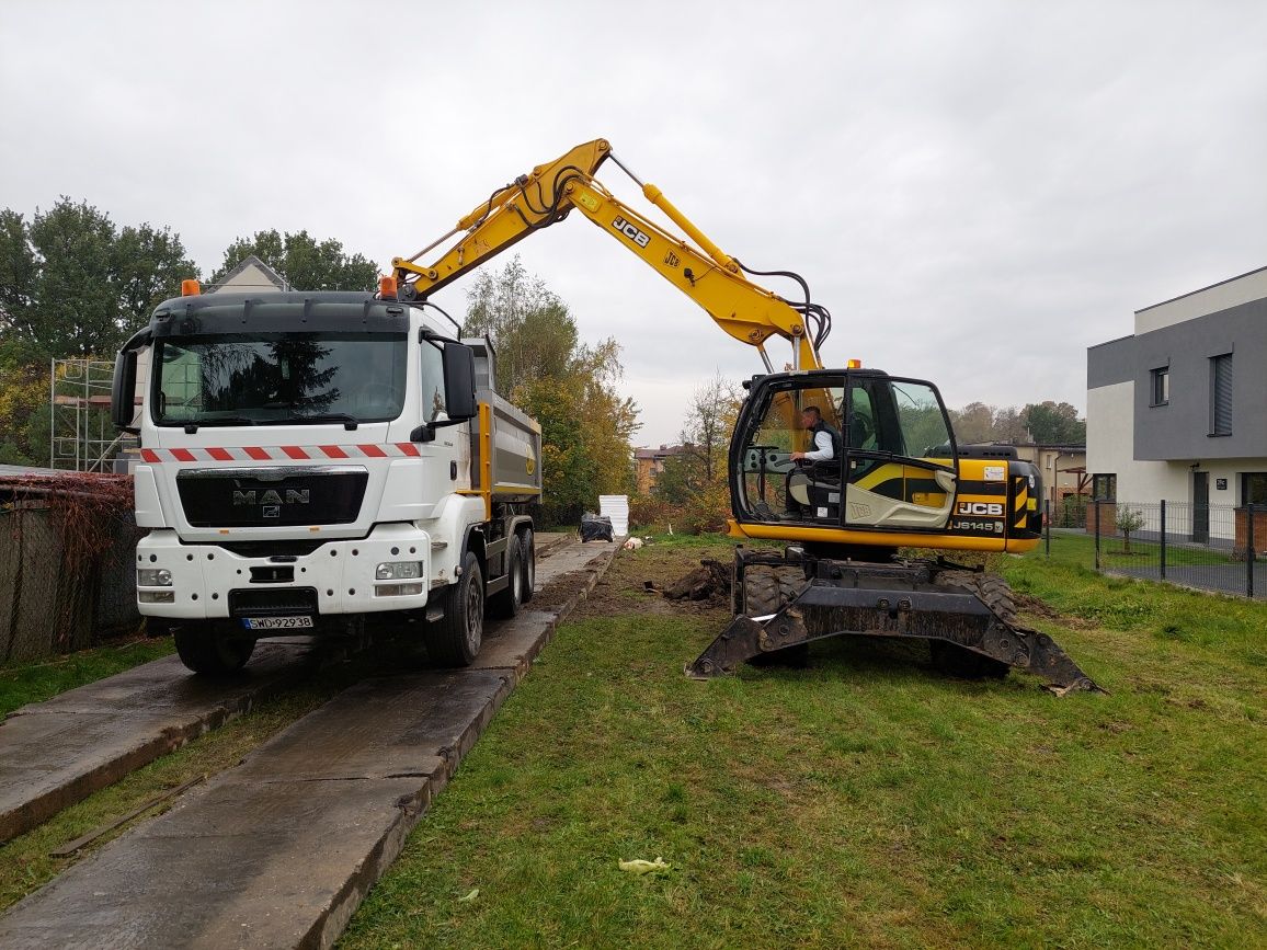 Rozbiórki wyburzenia usługi koparką gruz prace ziemne