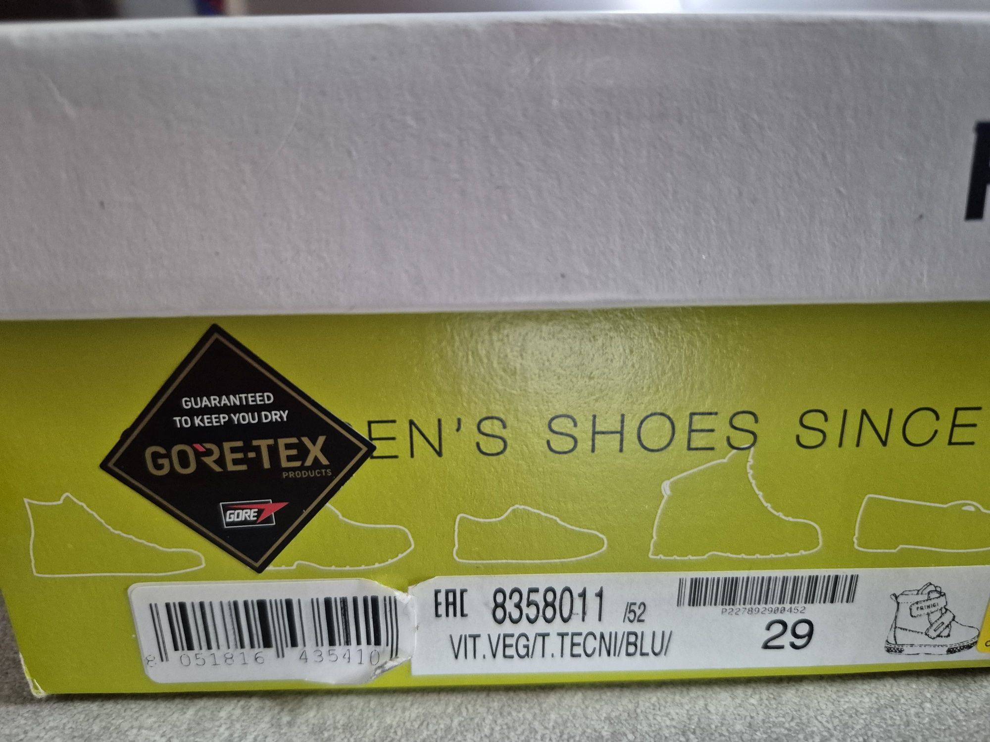 Nowe PRIMIGI buty zimowe 29 kozaki trzewiki śniegowce Gore-Tex na rzep