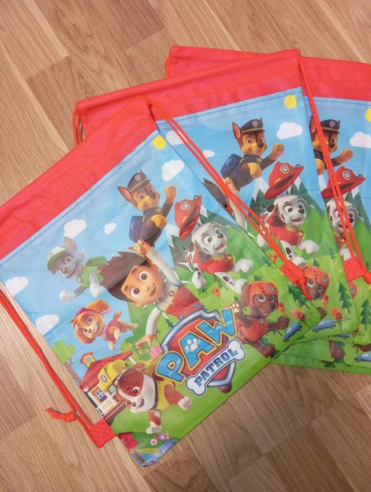 Сумка торбинка рюкзак для змінного взуття щенячий патруль