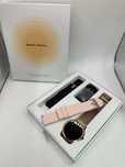 Smartwatch 39mm złoty bransoletka 2 paski w zestawie BT 5.1 PL Menu529