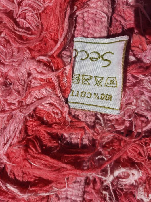 Tapete "trapo" rosa/vermelho