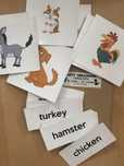 Flashcards karty obrazkowe do nauki angielskiego - zwierzęta