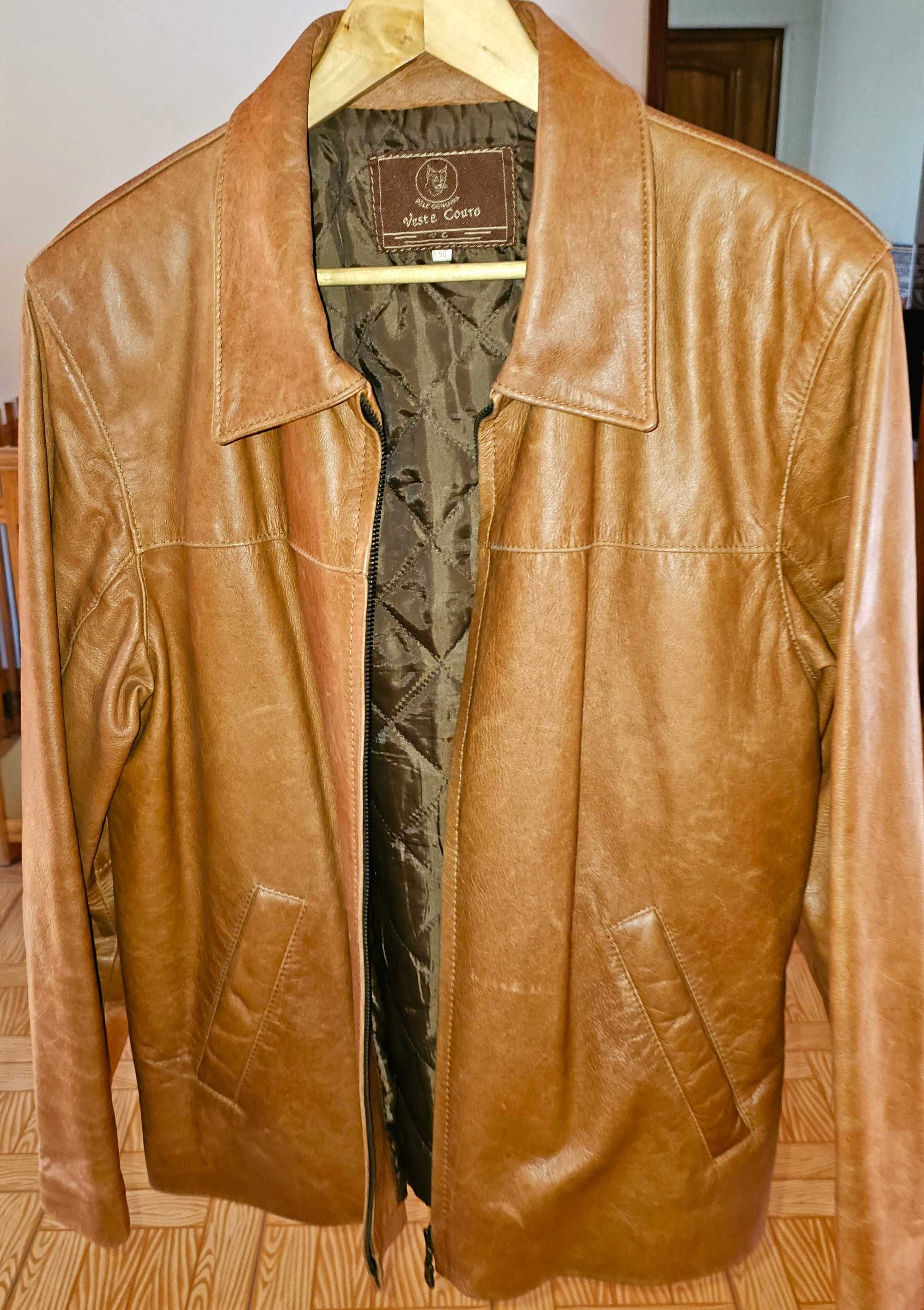 Casaco Pele cor Camel lindo