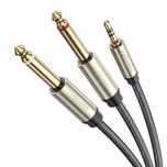 Ugreen Av126 Kabel Trs 3.5 Mm Do 2X Ts 6.35 Mm - 5M (Szary)