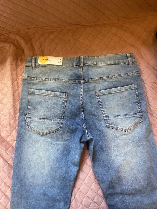 Jeansy skinny cropp 34/32