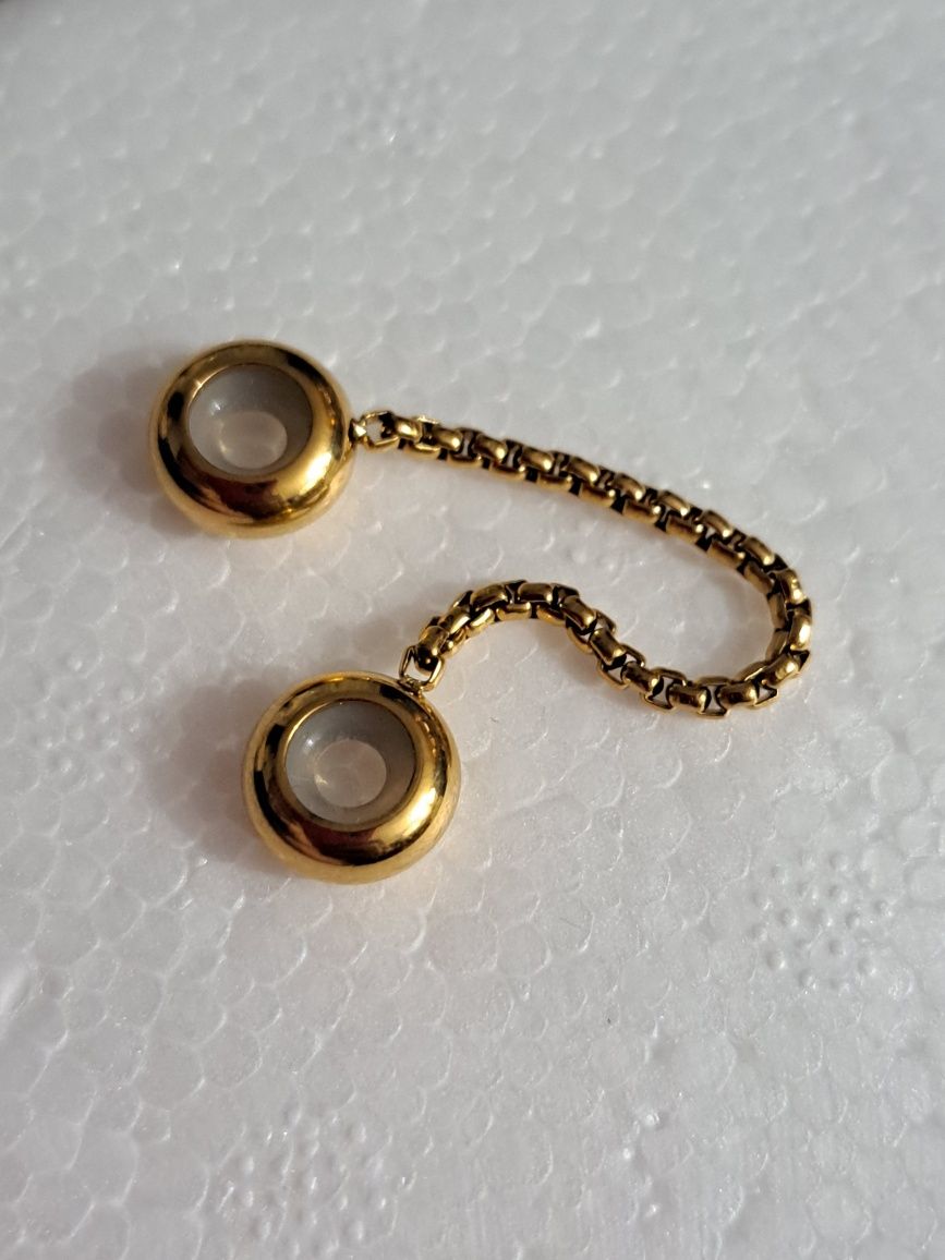 Charms łańcuszek zabezpieczający zloty - stal chirurgiczna 316l.