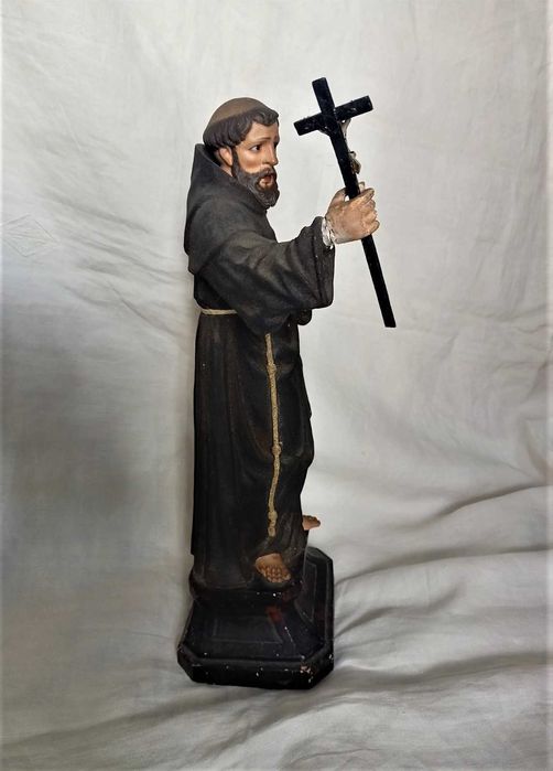 São Francisco Assis Terracota Séc XIX