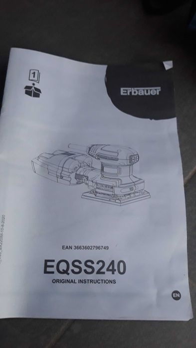 Szlifierka oscylacyjna Erbauer eqss240 z torbą i akcesoriami 240 Wat