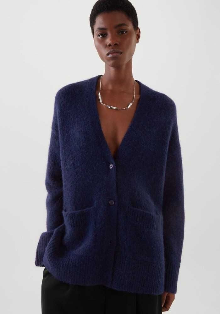 Вовняний кардиган джемпер светр шерстяной свитер пуловер оверсайз