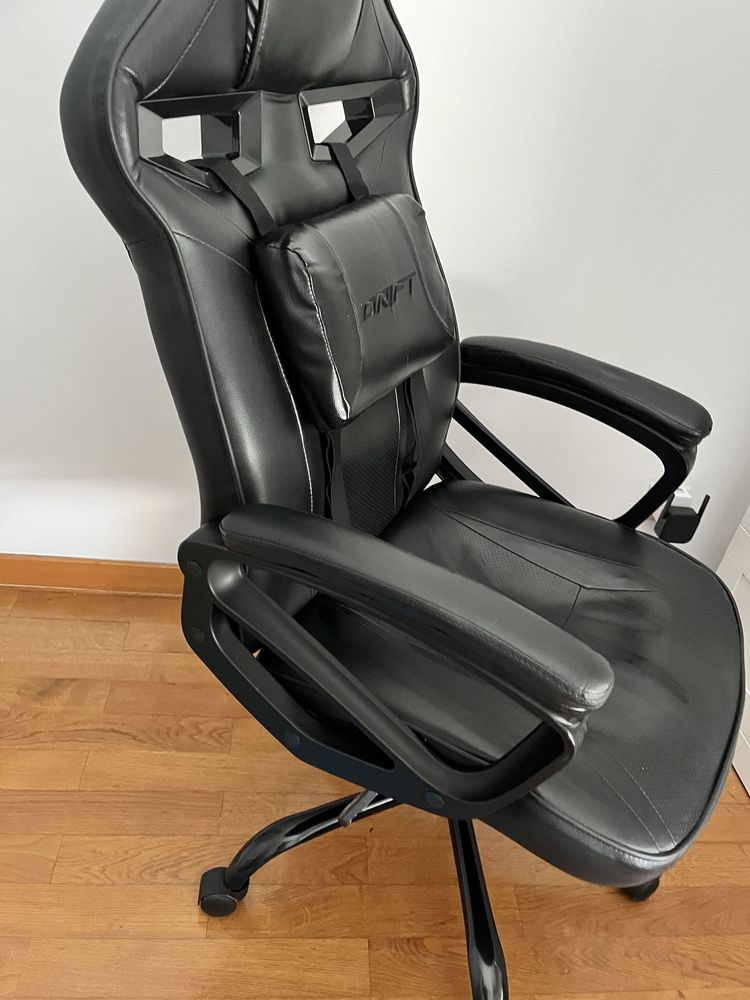 Cadeira gaming Drift, pele preta