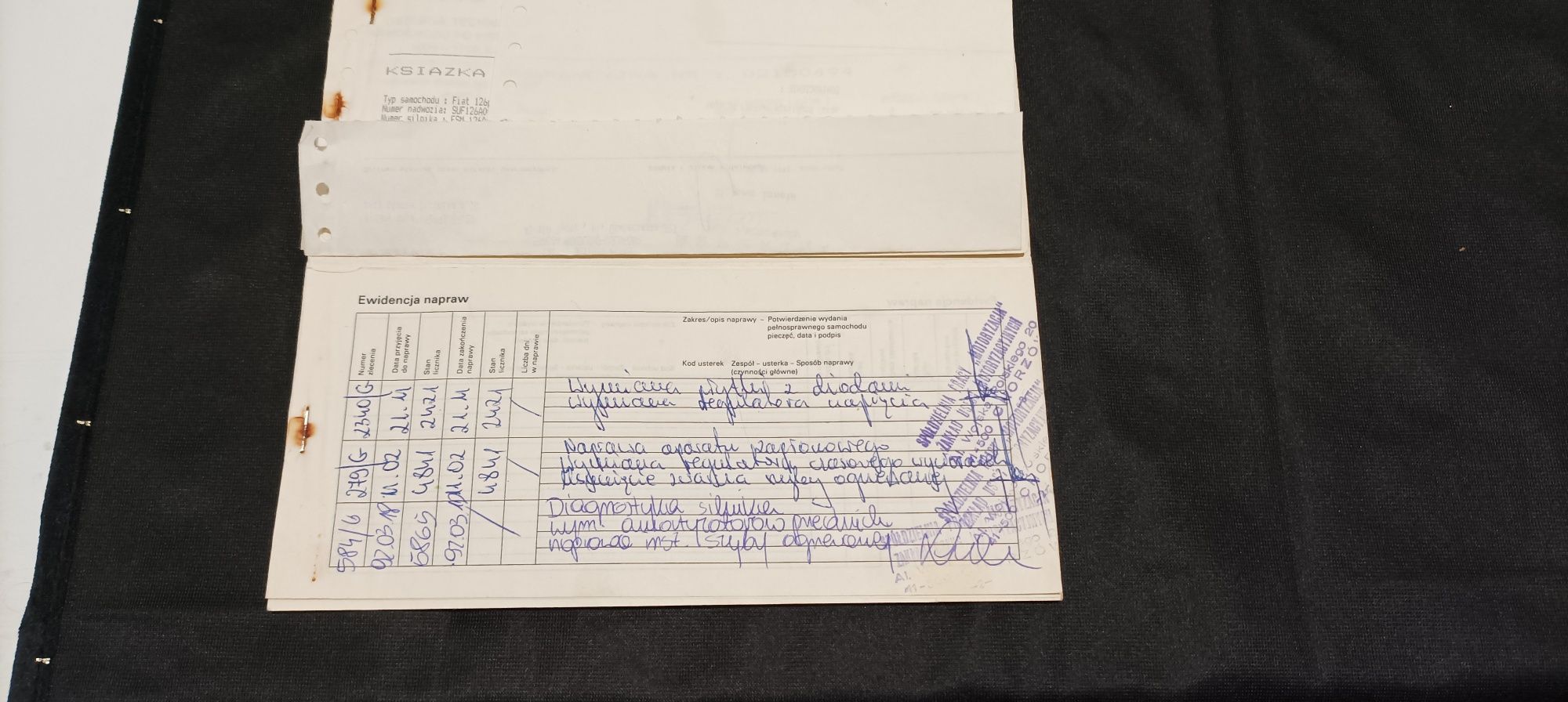 Instrukcja obsługi Fiat 126 p wraz z książką gwarancyjna