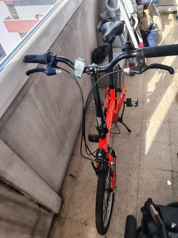 Bicicleta tilt 200 Decathlon roda 20 dobrável fold