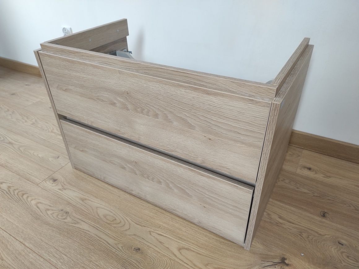 Szafka łazienkowa pod umywalkę Cersanit Crea 80 cm dąb