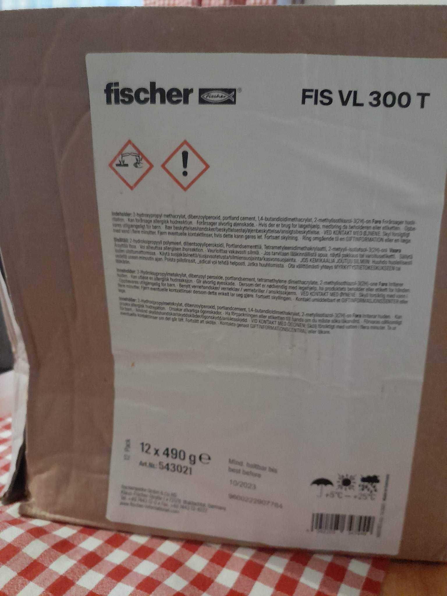 Kotwa chemiczna Fischer VL 300 t