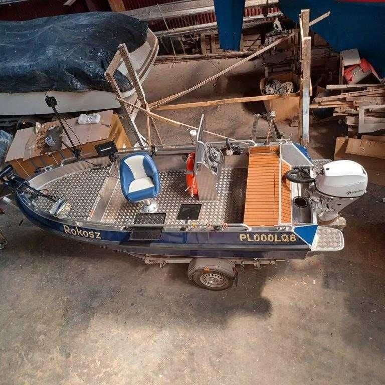 piękna doskonale pływająca na gwarancji aluminiowa łódka wyprawowa