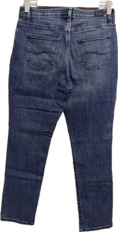 Lee granatowe damskie jeansy straight leg