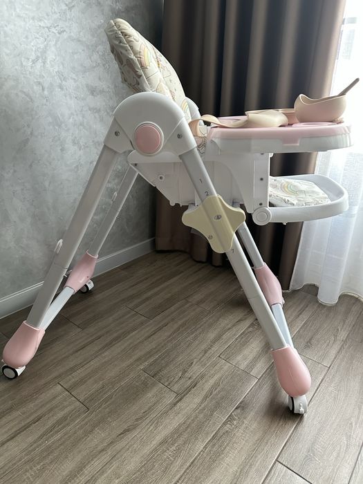 Столик для годування bambi крісло посуд для прикорму