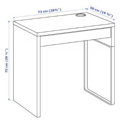 Biurko Ikea Micke czarne