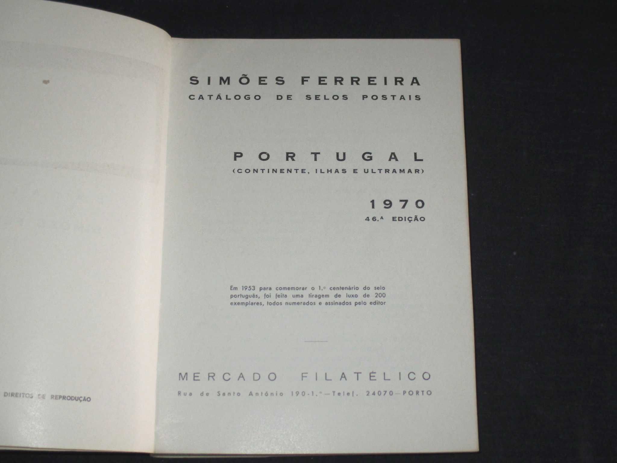 Livro Simões Ferreira Catálogo Selos Postais 1970