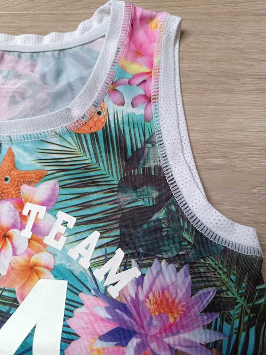 Kolorowy top funkcyjny tropikalny 'H&M' 110/116