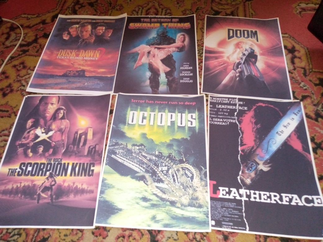 Постеры а4 классических фильмов мумия,ганнибал,терминатор,зомби, и тд