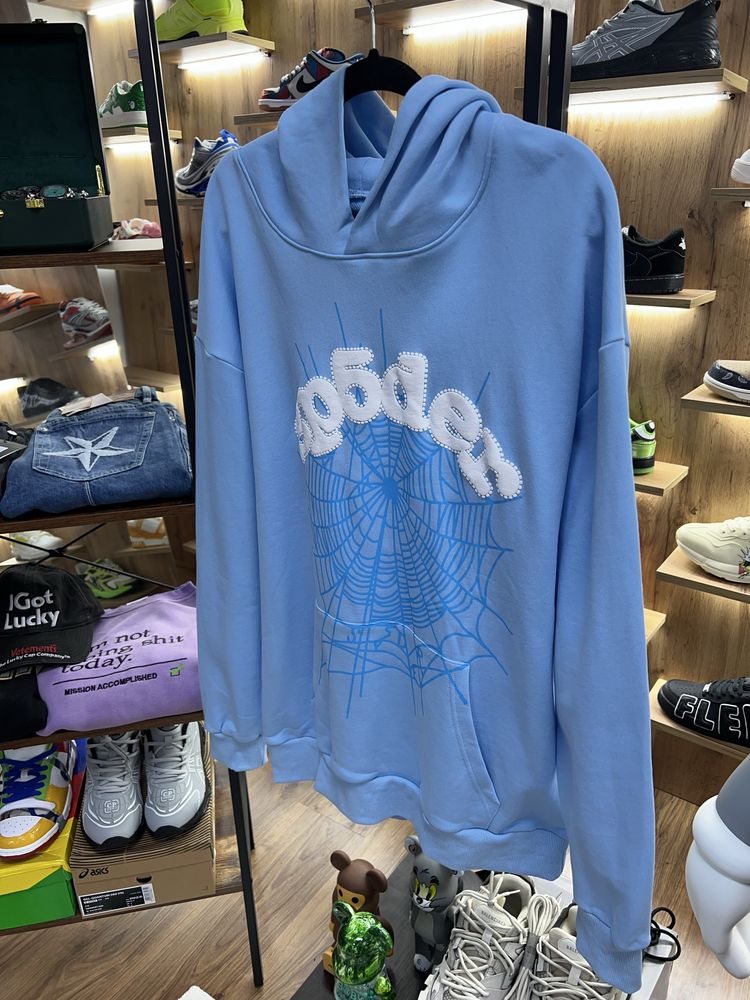 Худі Spider Blue / White Logo