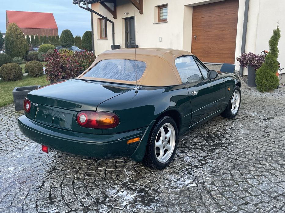 Mazda Mx5 NA 1996 British Racing Green Beżowy Dach