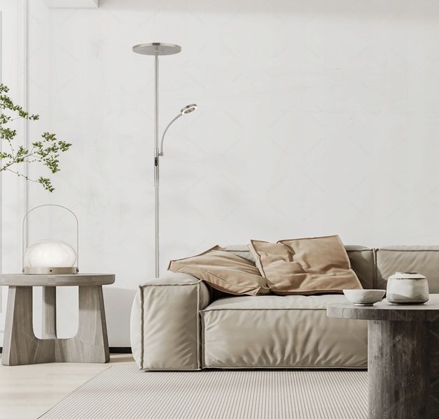 Stojąca lampa lampka podłogowa pionowa LED modern 4 tryby dotykowa