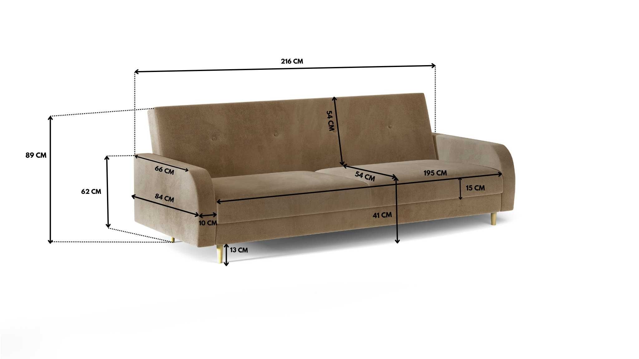 NOWA kanapa z funkcja spania do salonu szybka dostawa SOFA wersalka