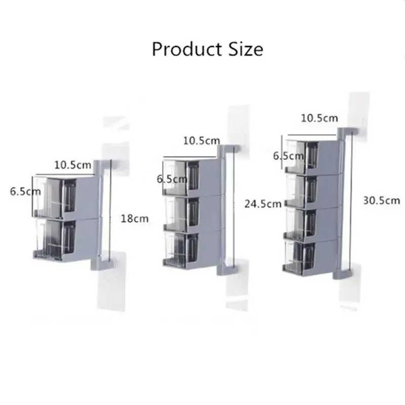 Настінний поворотний контейнер для спецій Органайзер для спецій