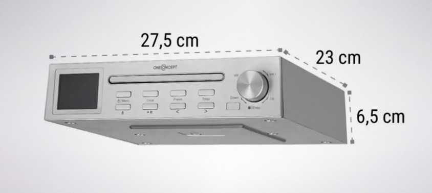 Radio internetowe kuchenne OneConcept StreamoChef