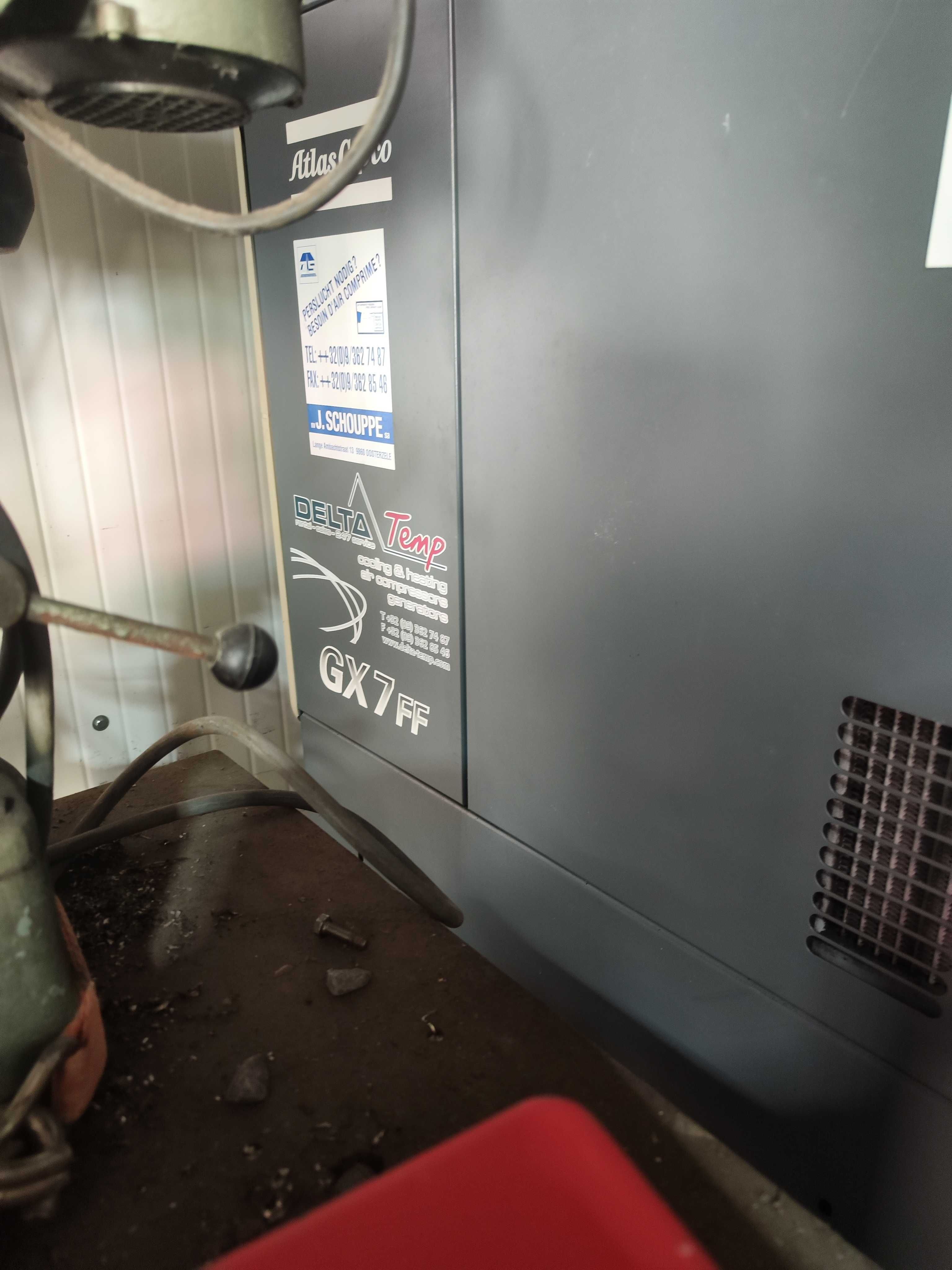 kompresor śrubowy atlas copco GX7 FF
