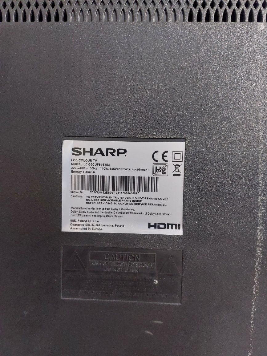 Телевізор SHARP LC-55CUF8462ES Smart  4K