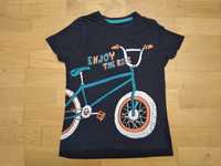 Koszulka Little Kids 104 grantowa rower chłopięca t-shirt